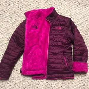 Girls reversible North Face Jacket